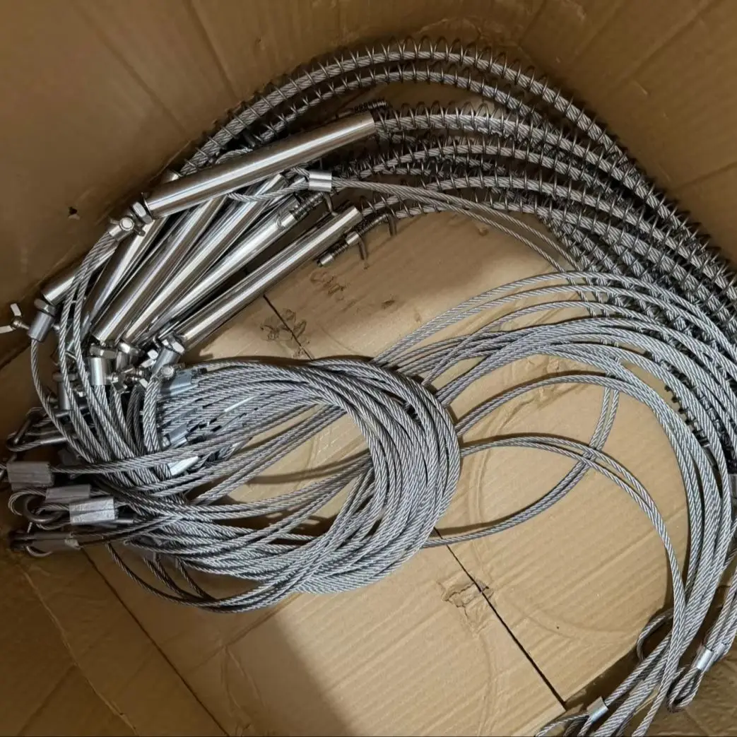 4mm Steel Wire Rope Spring with Lock Nuts Outdoor Hardware Spare Parts