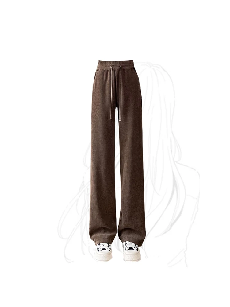 

Women Khaki Baggy Sweatpants Harajuku Jogger Streetwear 90s Fashion Y2k 2000s High Waist Pants Vintage Wide Leg Trouser Clothes