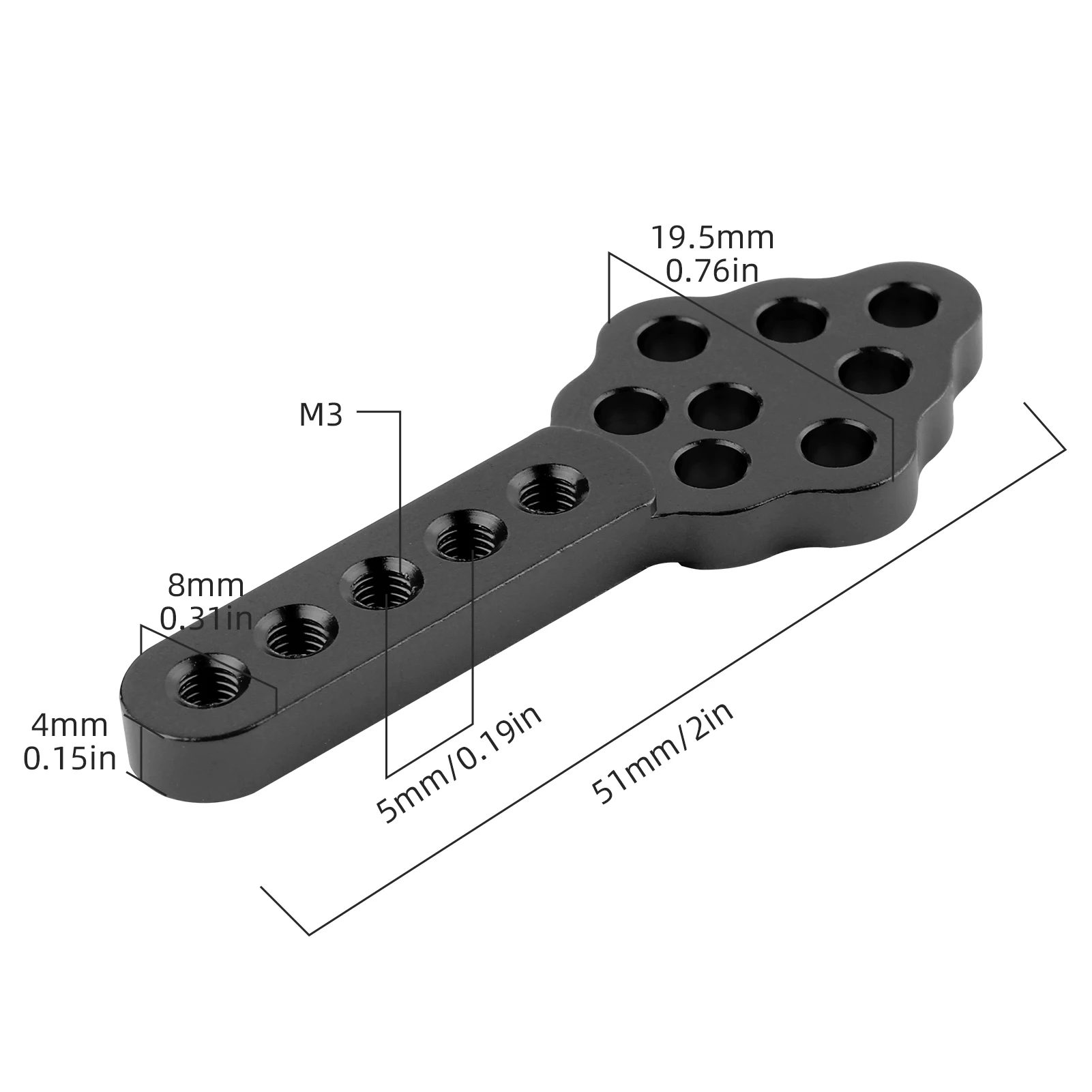 HobbyPark Aluminum Shock Mount Lift Kit Set for 1/10 Axial SCX10 SCX10 II 90046 D90 D110 RC Crawler Replacement