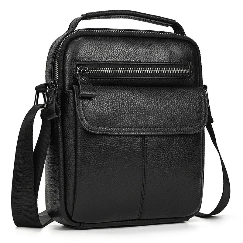 

Casual men's bags Leather Small Shoulder Bag for men male crossbody bags soft cow skin messenger bags single shoulder bag
