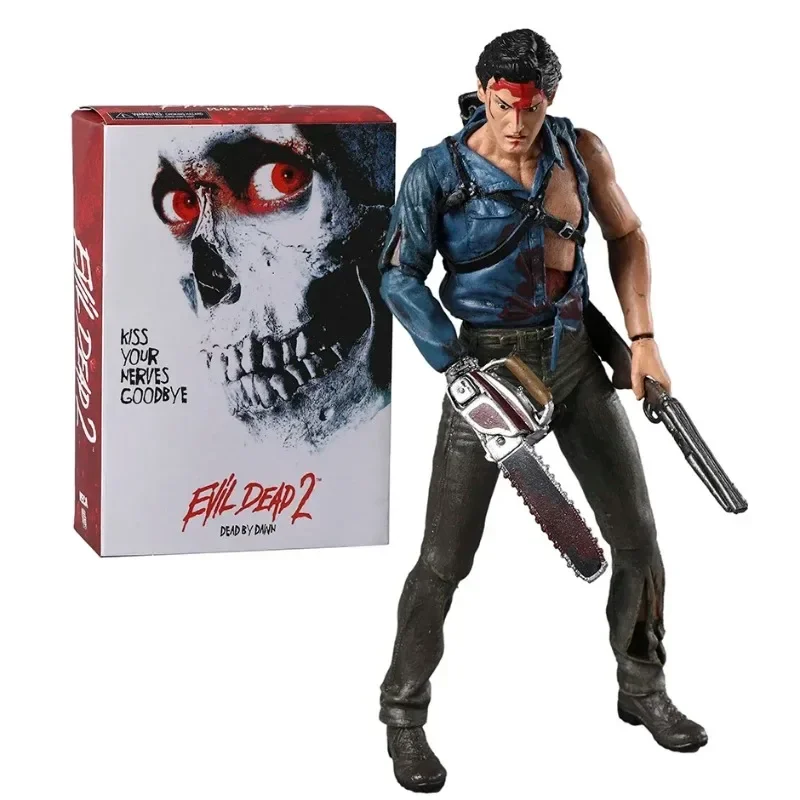 In Stock NECA Evil Dead White Variant Box Dead By Dawn Ultimate Ash Anime Action Figure PVC Model Toy Collectible Ornaments Gift