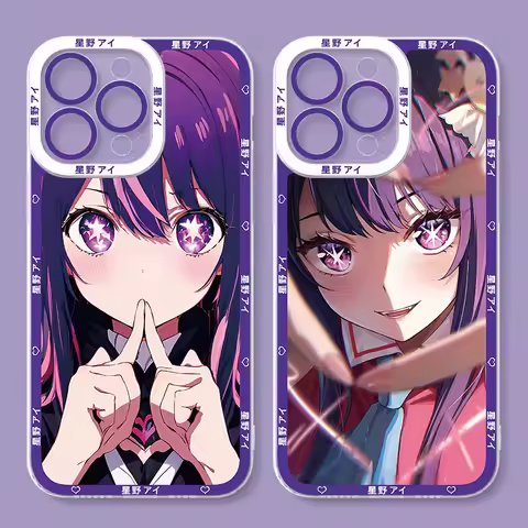 Anime Hoshino Ai Silicone Case for Xiaomi Mi 13 12 12T 11T Pro 11 Ultra 10 Lite 10T POCO X5 X4 X3 NFC F5 F3 F4 GT M4 Clear Cover