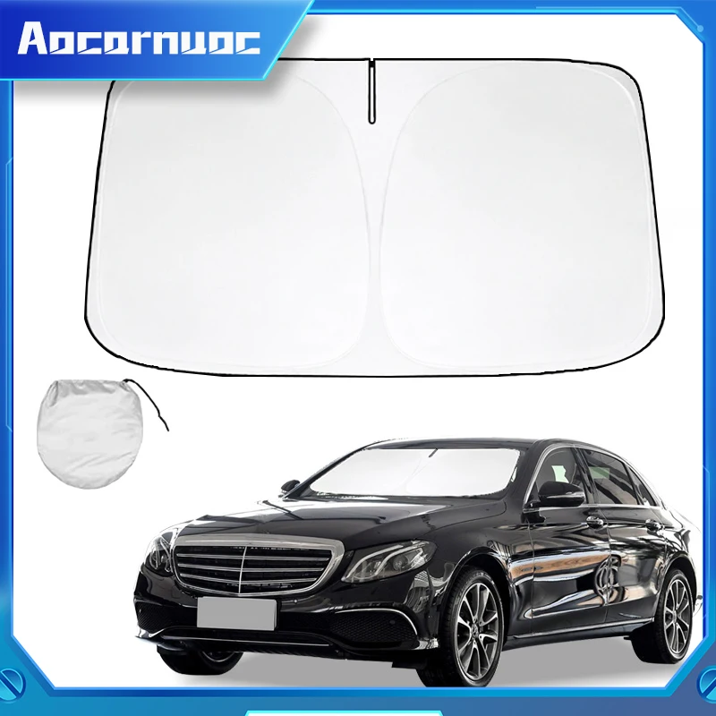 For Mercedes Benz E Class C207 Coupe 2009-2016 Car Window Sunshade Cover Sun Shade Windshield Visor Protector Windscreen