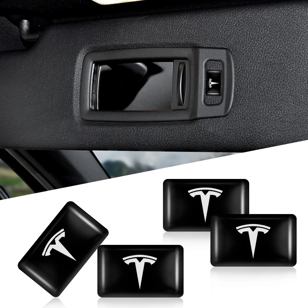 

Car Styling Door Window Lift Button Sticker Auto Interior Decoration Accessorie For Tesla Model 3 Y X S Semi Cybertruck Roadster