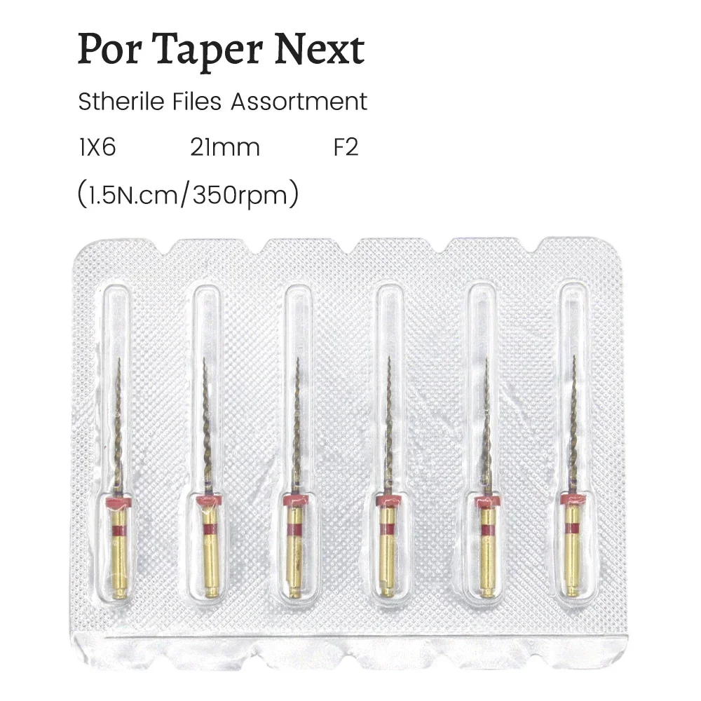 AG 6pcs Dental Endodontic Files Gold Endo File Root Canal Heat Activated Rotary File Nickel Titainium Instrument Dentistry tools