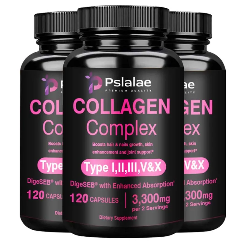 Collagen Complex Capsules - Brighten Skin Tone and Help Joint and Cardiovascular, Skin, Hair, Nails & Digestive Health