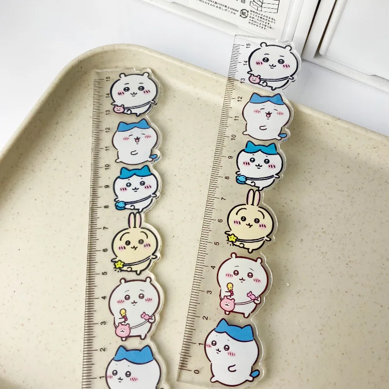 Chii Kawa Ruler Cute and Super Cute Straightedge Student Specific Measuring Tool Y2k Fashion Toys Anime Cartoon Frind Kawaii