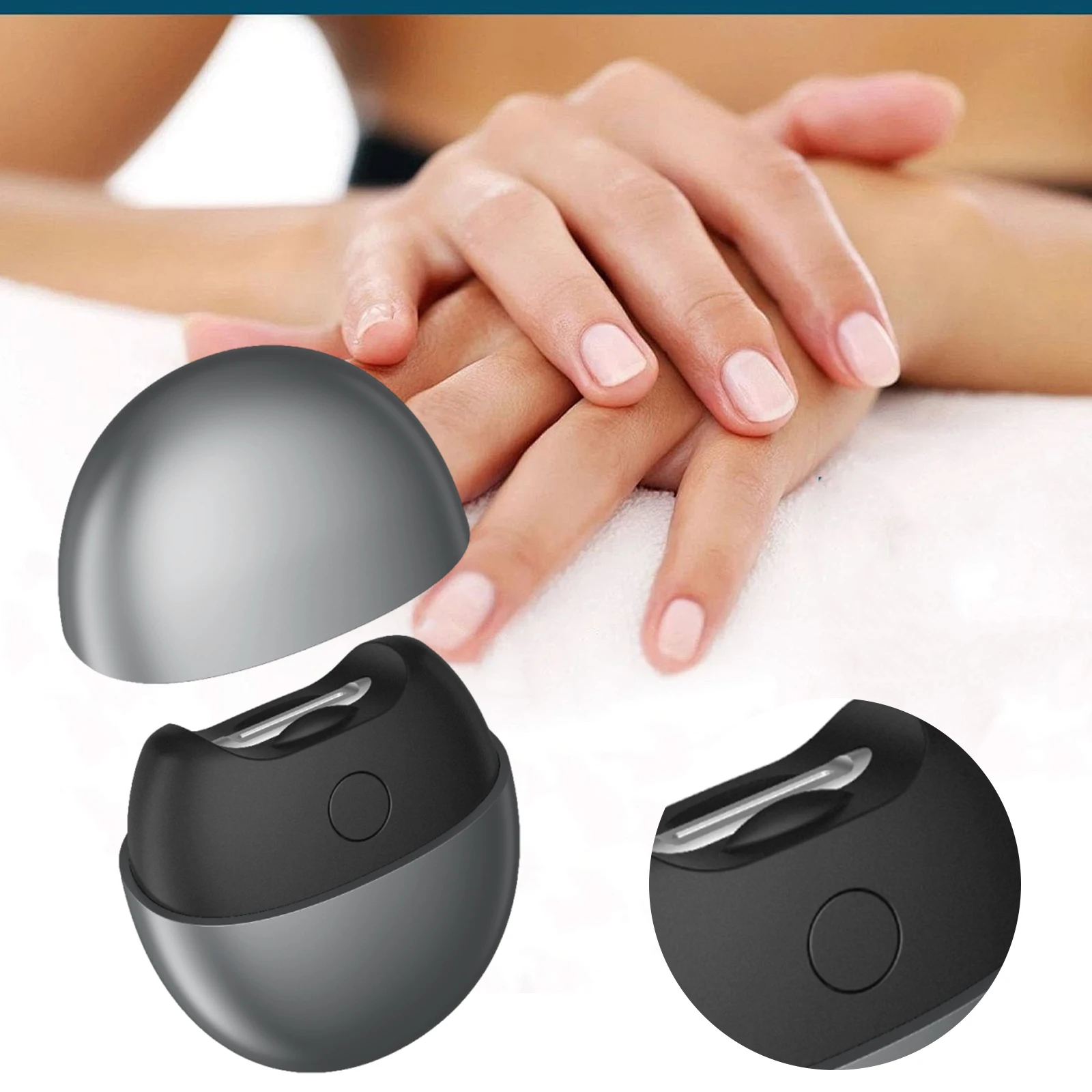 

Electric Automatic Nail Clipper with Light and Scraps Storage Multifunctional Nail Trimmer Suitable for Baby Elderly and Adults