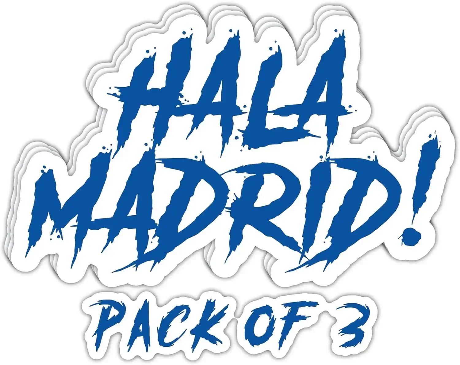

3Pcs IMPERIAL VIBES Hala Madrid Football Sticker Waterproof Decal for Mobile Water Bottle Removable Window Decal