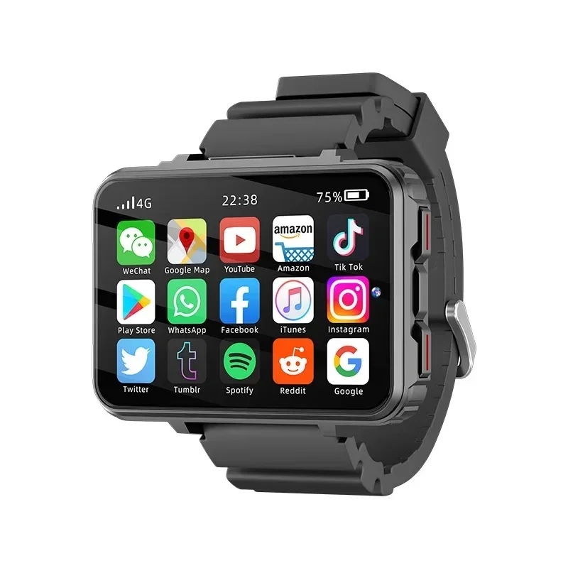 

2025 VP999 Global Version 4G NET Smartwatch Android OS 1500mAH Battery 2.4" Screen Blood Pressure GPS Location Men Smart Watch