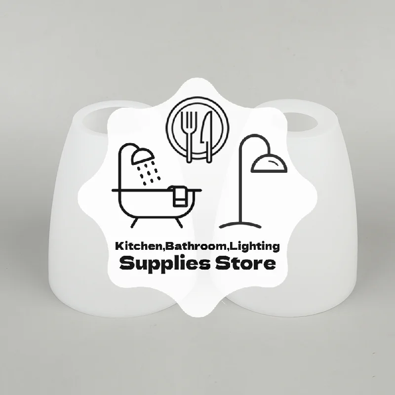 1Pc 30mm 42mm Fitter White Acrylic Lampshade Replacement Plastic Lamp Shade Bulb Light Cover For E14 E27 Screw Holder