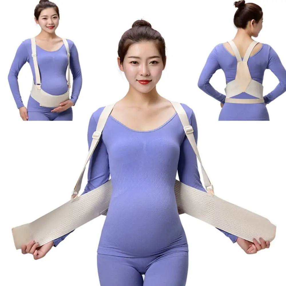 Cinto de suporte para maternidade ajustável, respirável, destacável, faixa para barriga grávida, conveniente para usar, suporte elástico para abdômen feminino