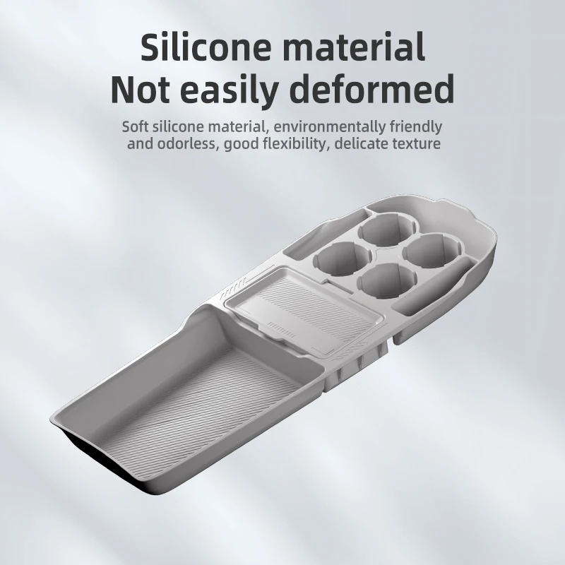 2024 For ONVO L60 Silicone Center Console Below Storage Box Central Control Organizer Mat Car Interior