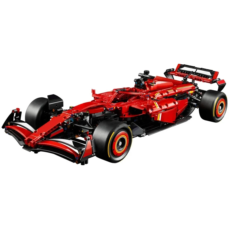 MEIZHI 1495 قطعة الرياضة التقنية الأحمر الأزرق سيارة بناء سباق كتل مدينة سوبر سيارة الطوب لعب للأولاد هدايا العيد #2