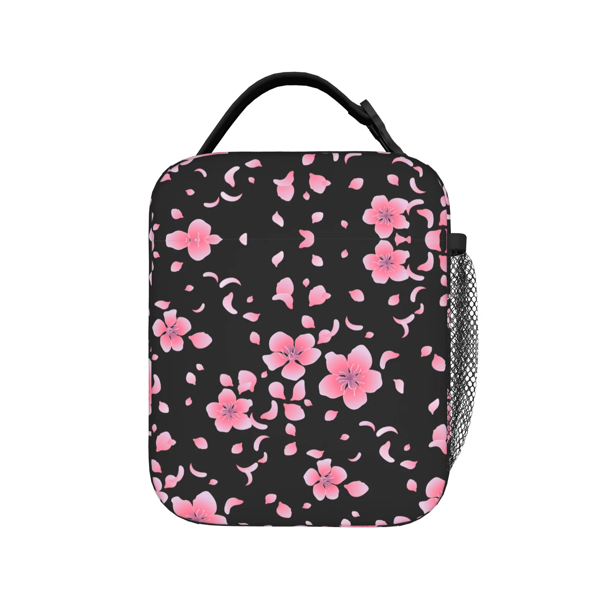 Japanese Sakura Cherry Blossom Thermal Insulated Lunch Bag for Office  Reusable Food Bag Container Cooler Thermal Lunch Boxes