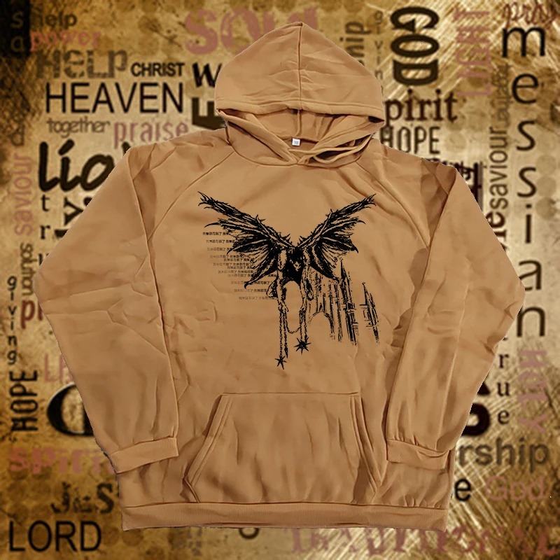 Harajuku Hip Hop Punk Sweatshirt Y2K Fashion Vintage Klassiekers Vrouwen Hoodie Casual Creatieve Comic Patroon Afdrukken Hoodies met capuchon