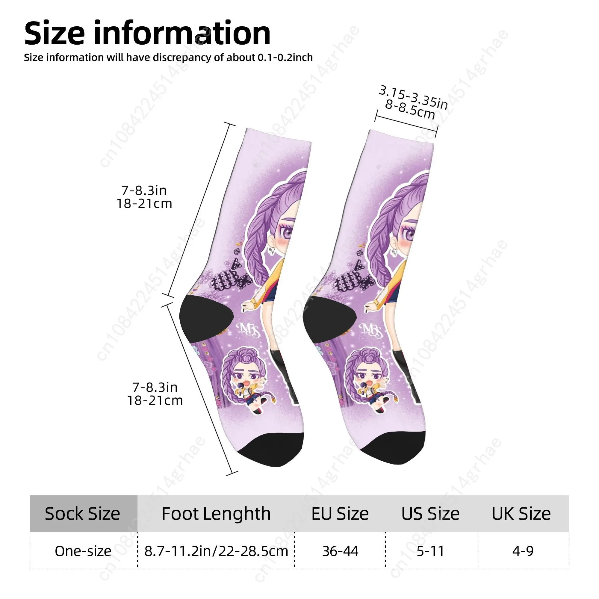 طفل Saja KPop شيطان الصيادين تشيبي الفن جوارب مخصصة الترفيه الجوارب الخريف عدم الانزلاق الجوارب الرجال الرياضة في الهواء الطلق جوارب ناعمة متوسطة