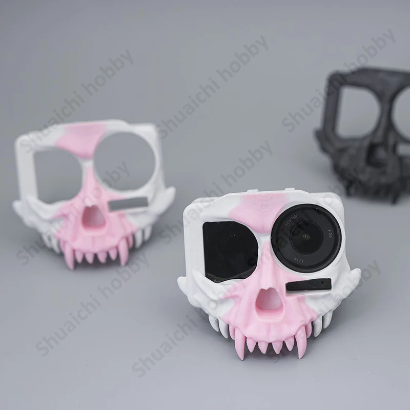 1PCS Personalized Action Camera Protective Case with Distinctive Skull Design Protection Cover for DJI OSMO Action 3/4/5 Pro