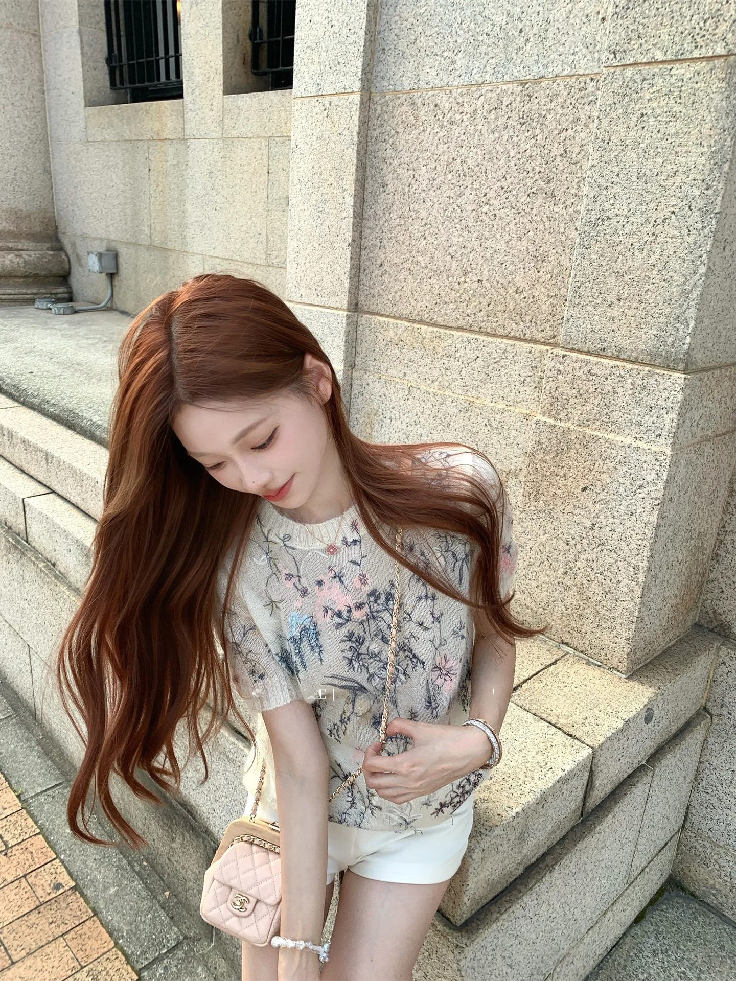 

Женский свитер из плотного трикотажа Coolline Romance Sakura Island Love Letter с цветочной вышивкой Faion Commute Sle ort Sve