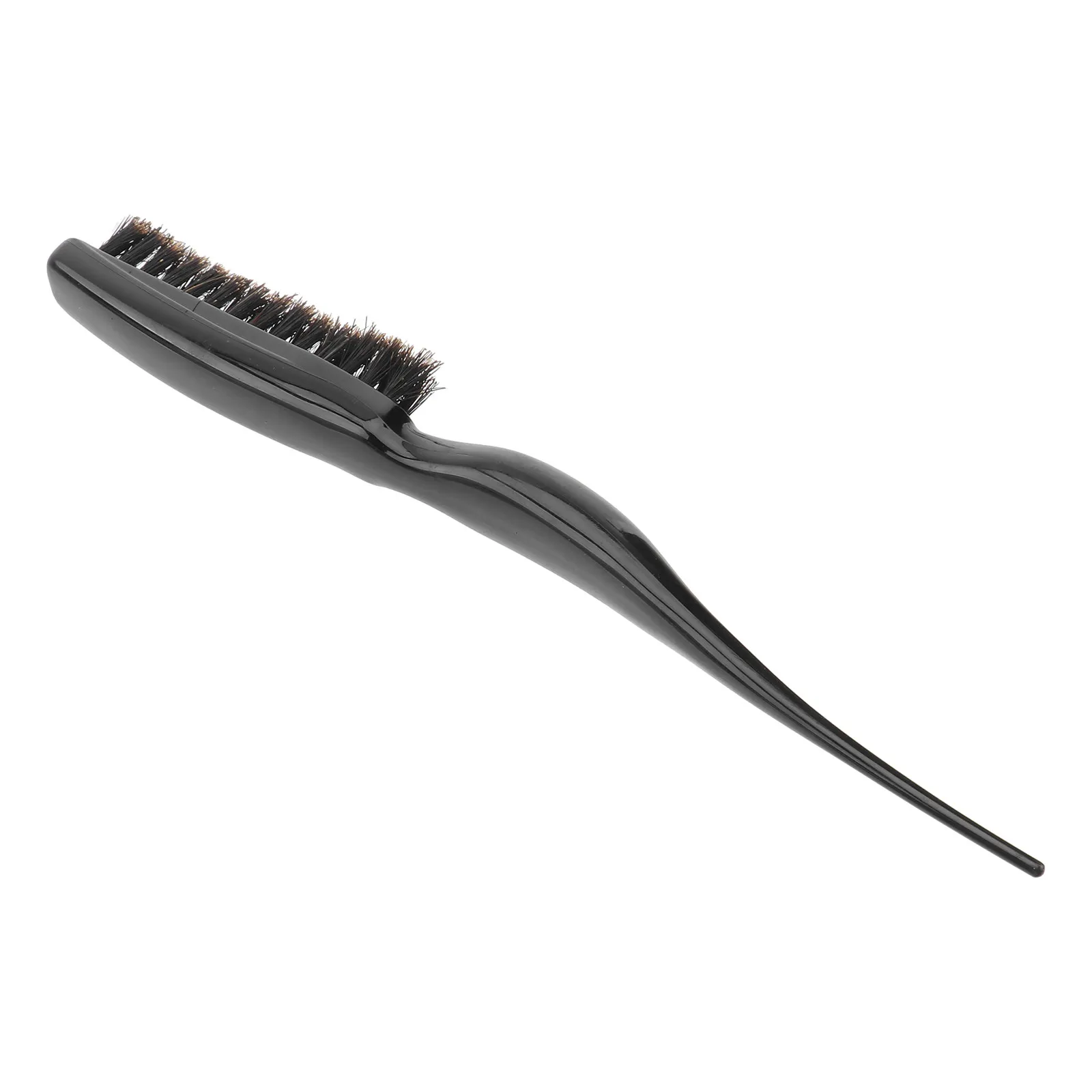 Teasing Brush Boar Bristle Hair Brush for Salon Home Use Minimizes Breakage Split Ends Adds Volume Lightweight Portable