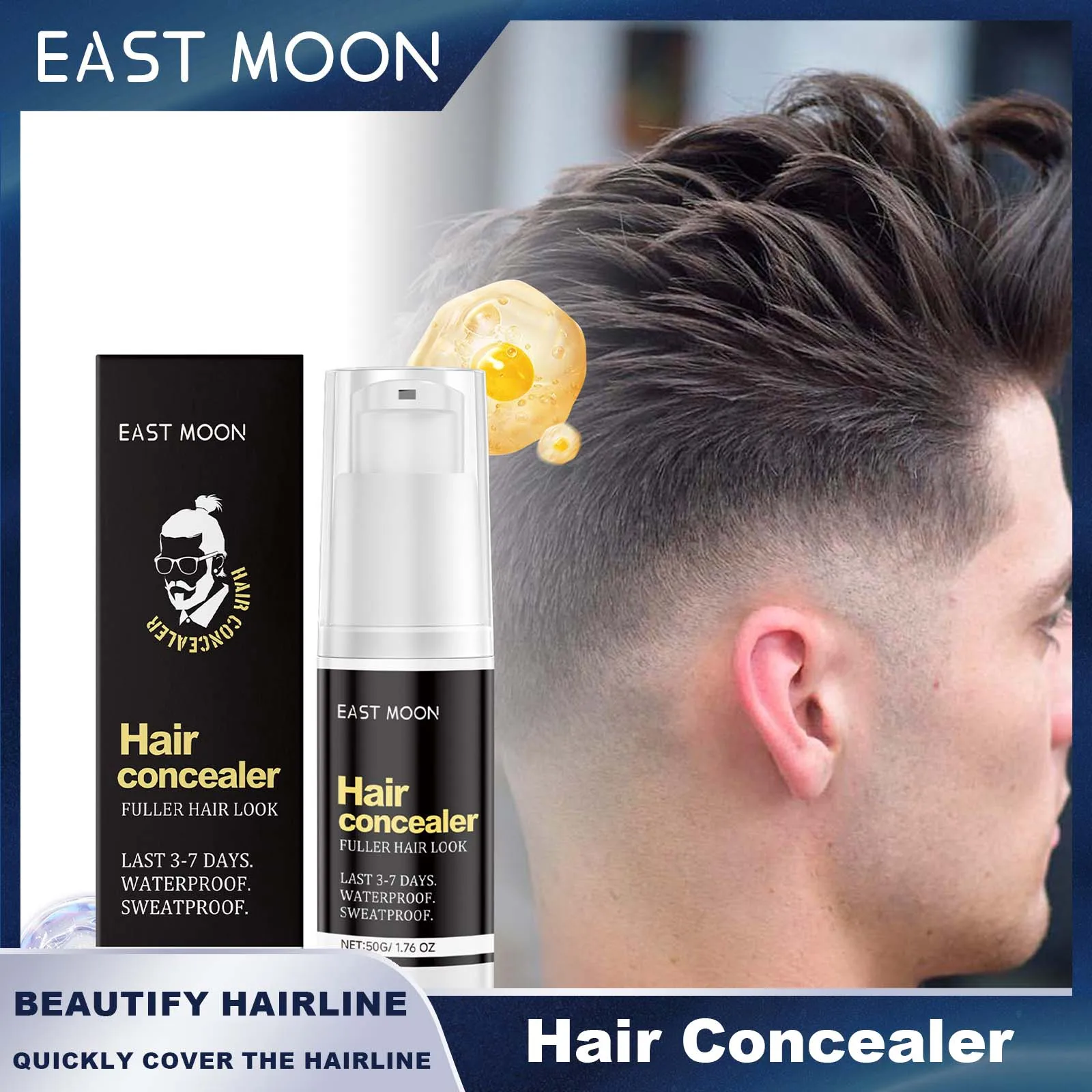 

East Moon Quick Scalp Concealer Significantly Covers The Hairline Waterproof Sweat Proof Nourishes Hair Lightweight Non Greasy