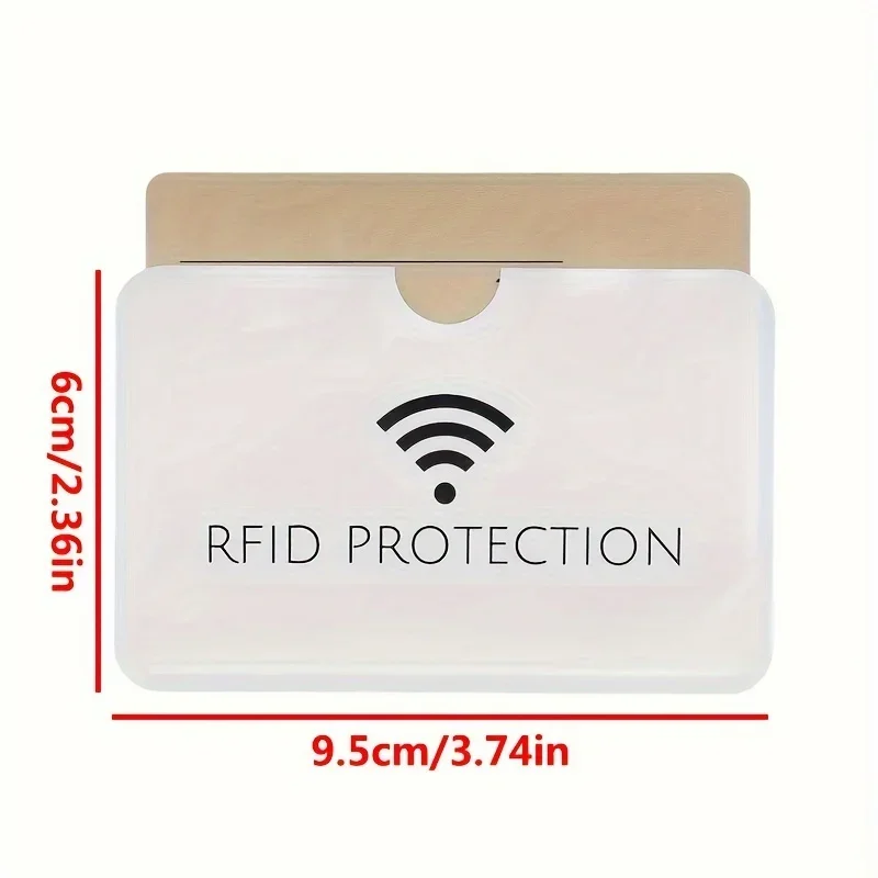 10개 알루미늄 스마트 RFID 차단 은행 카드 슬리브 지갑, 보호용 간단한 카드 홀더