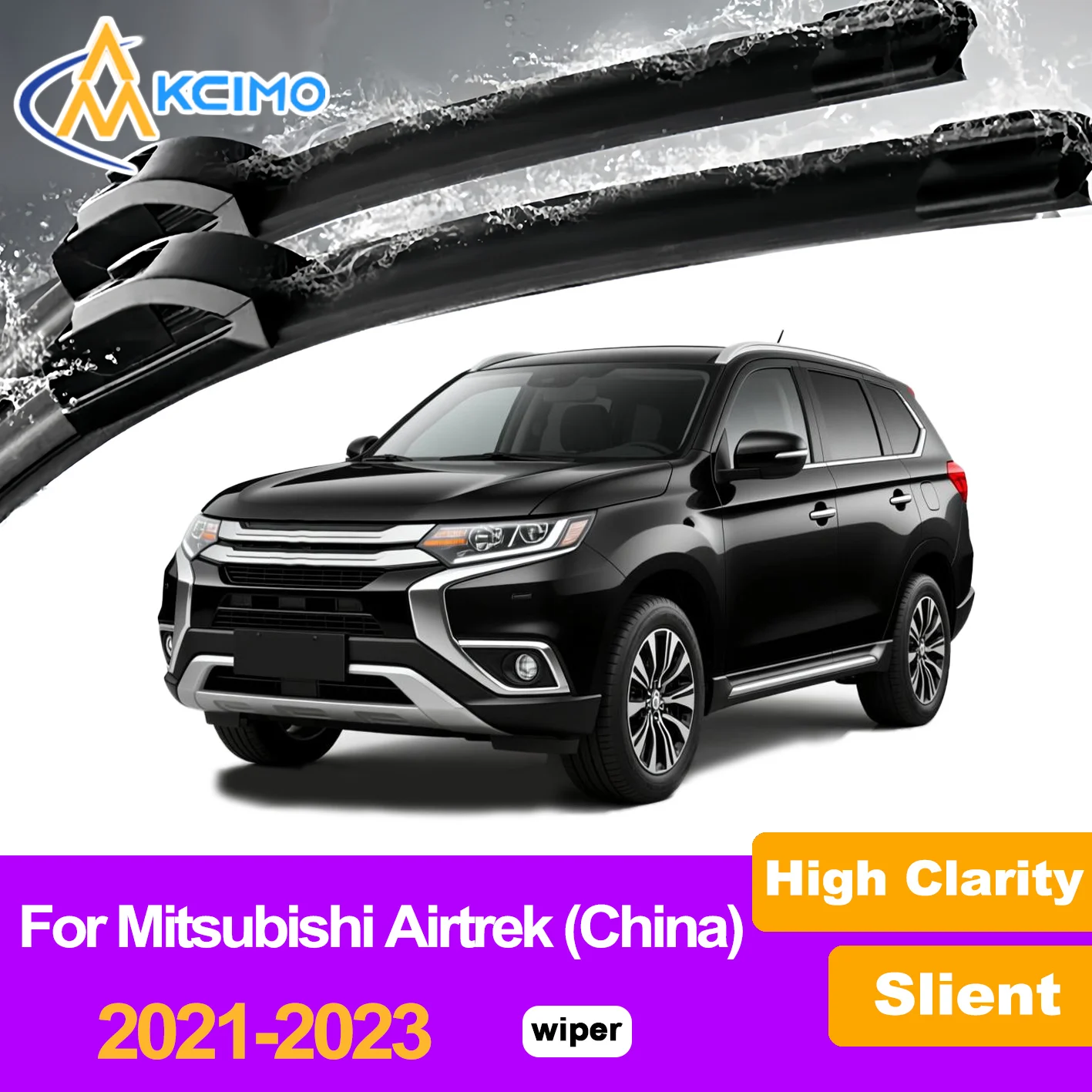 

2Pcs Front Windshield Wiper Blades For Mitsubishi Airtrek (China) 2021-2023 Windscreen Window Car Accessories