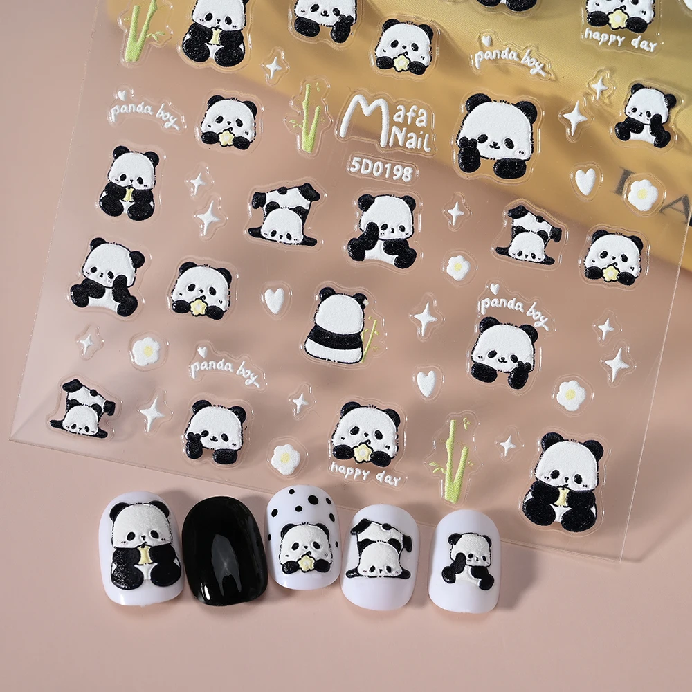 1 sztuk Kawaii ciasto niedźwiedź miłość naklejka do paznokci 5D tłoczona galaretka grzyb królik samoprzylepna naklejka japońskie części do dekoracji paznokci