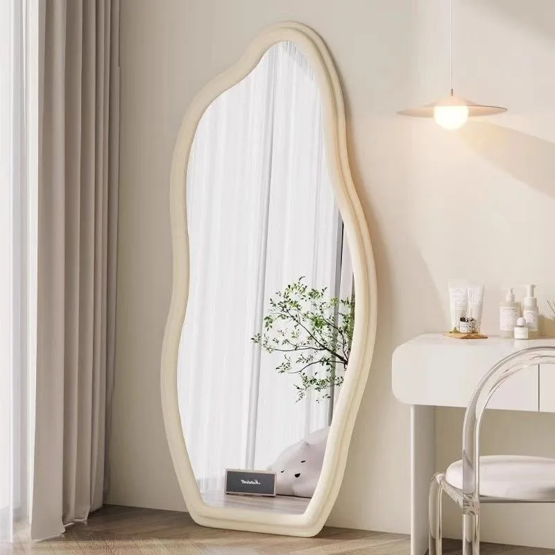 

Cloud mirror, wave bedroom wall hanging, floor mirror, full-length mirror, girls' clothing store, special-shaped fitting mirror