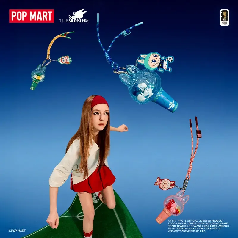 

POP MART LABUBU THE MONSTERS FIFA Series Mini Pendant Lamp Blind Box Mystery Box Toys Kawaii Ornaments Figurines Home Decor