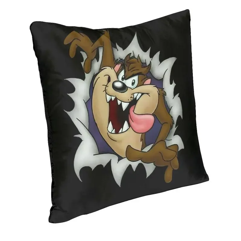 Tasmanian Devil Cushion Covers Sofa Home Decor Taz Cartoon Square Throw Pillow Case 40x40 throw pillows  pillow cover