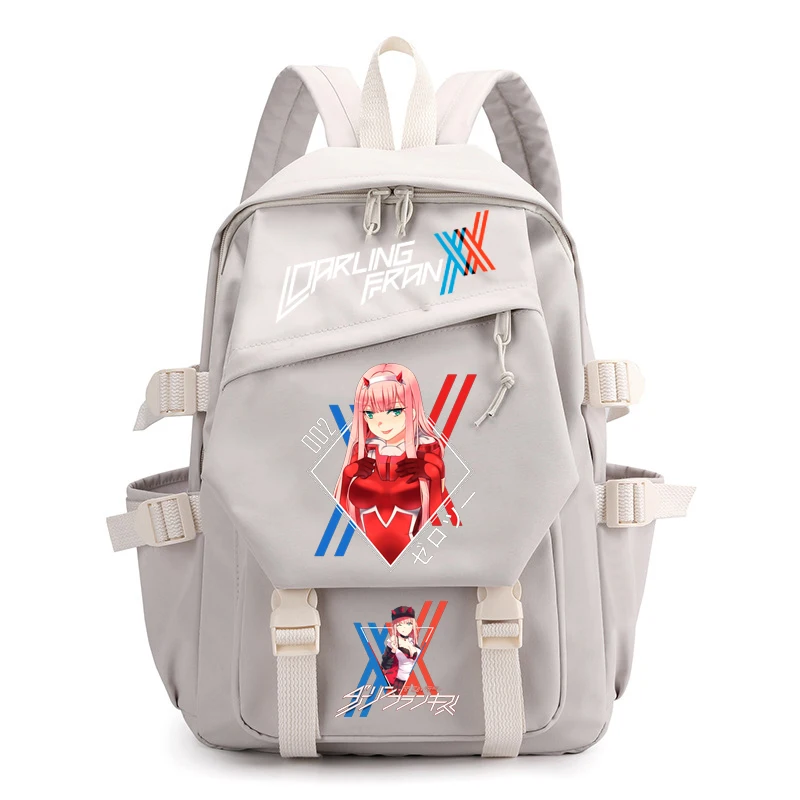 zero two  backpack women's men's shoulder bag student backpack casual laptop bag