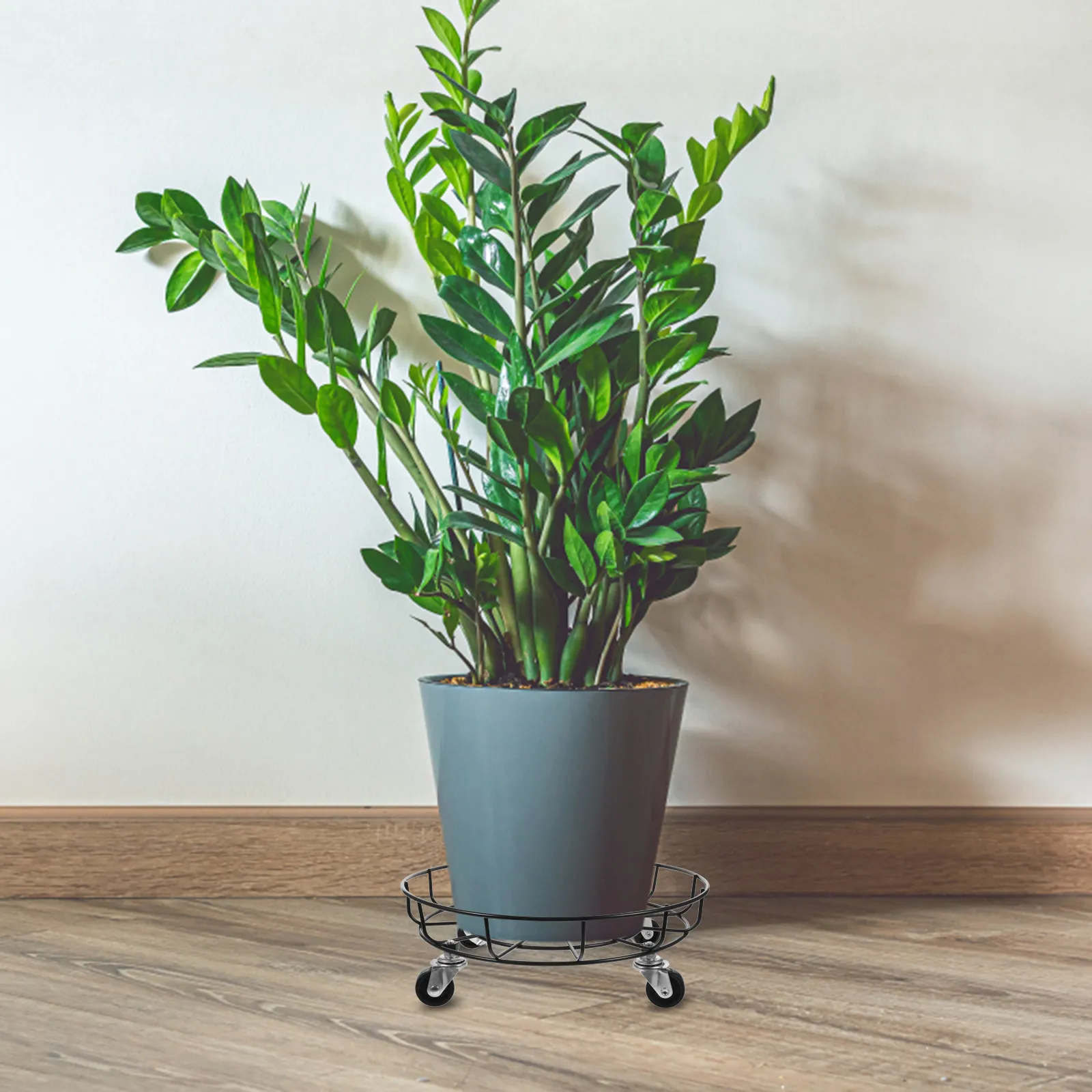 Heavy Duty Stand with 360 Degree Casters Rolling Flowerpot Base for Potted Plants Lawn Yard Decoration Movable