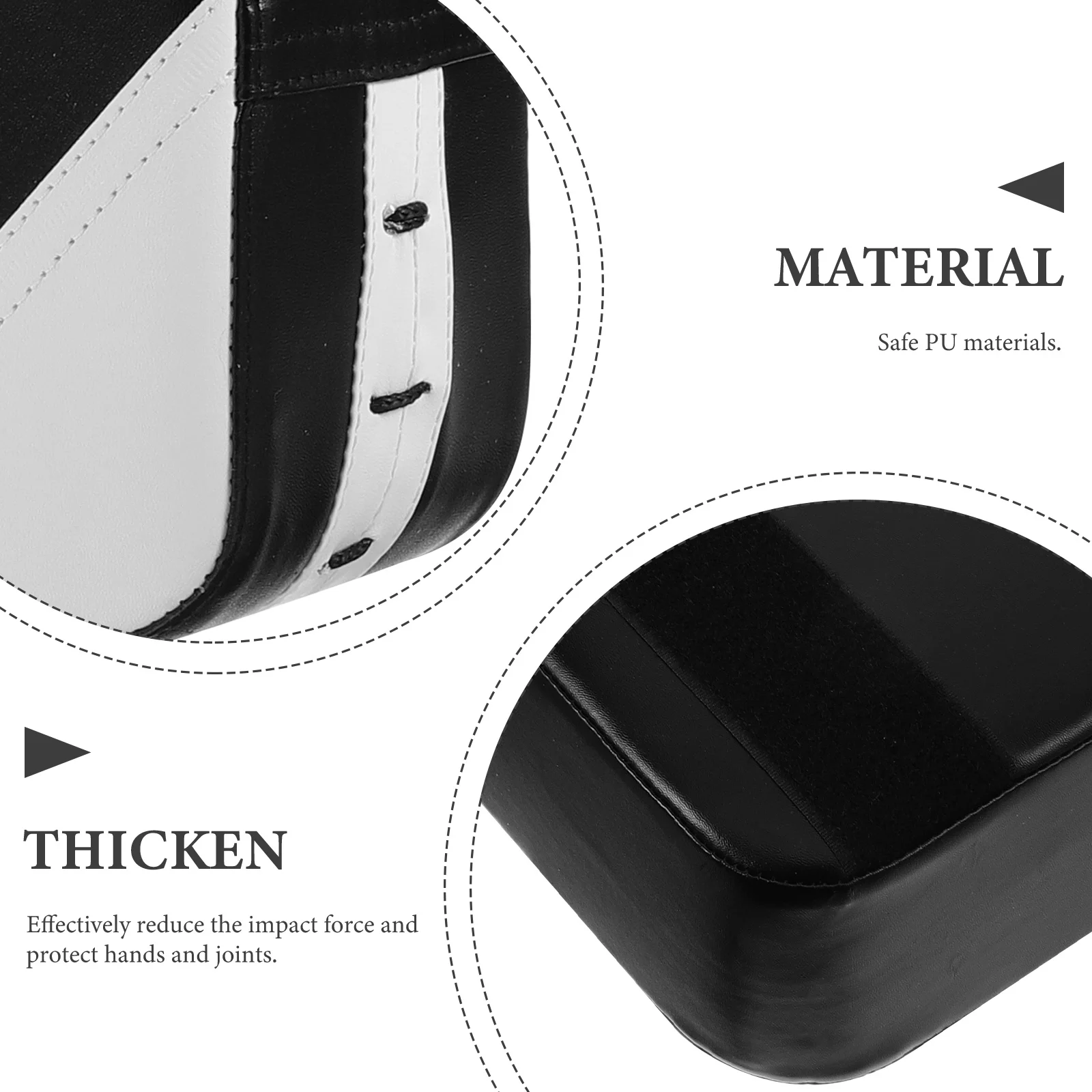 

Thickened Mounted Pad Impact Resistant Punching Mat Sturdy Stitching Pu Cover For Taekwondo Kickboxing Workout Strength Training