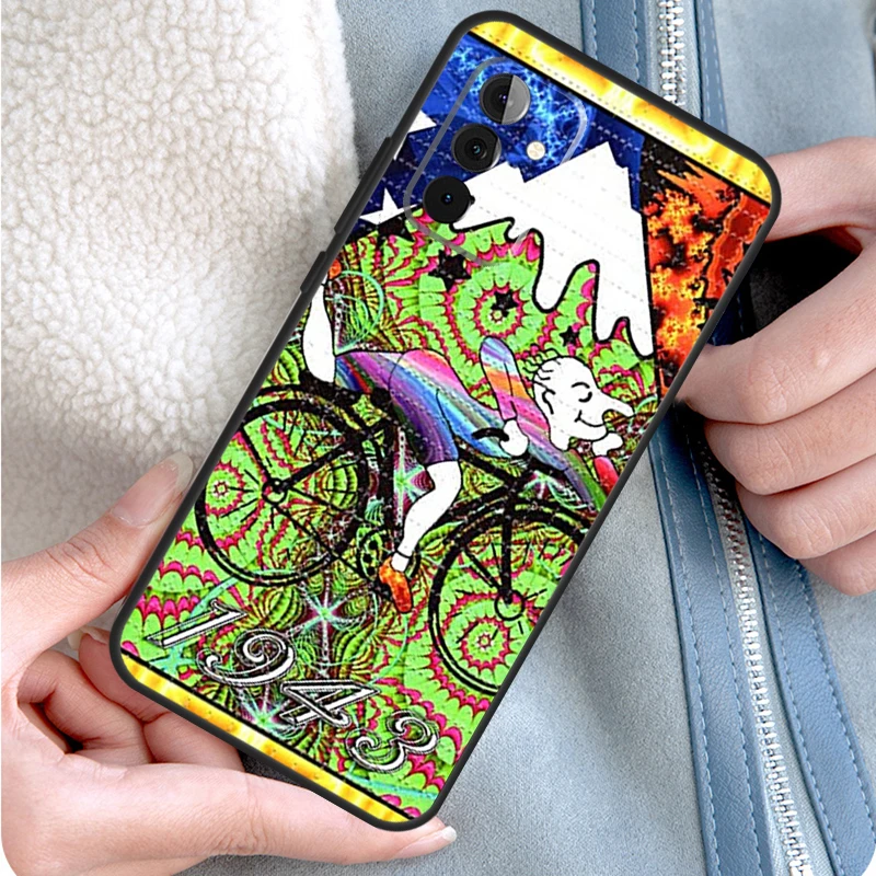 LSD Albert Hofmann Bicycle Day Phone Case For Samsung Galaxy A34 A54 A14 A53 A33 A13 A12 A32 A52 A15 A25 A35 A55 A71 A51