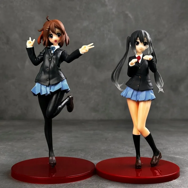 

K-On! Hirasawa Yui Nakano Azusa Anime Figure Kawaii Beautiful Girl Model Pc Case Decoration Cartoon Collectible Gift Wholesale