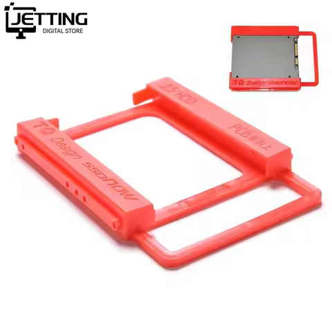 2.5" TO 3.5" Plastic SSD Bay Laptop Notebook External Hard Disk Drive SSD HDD Mounting Rail Adapter Bracket Holder Dock Bay 1PC