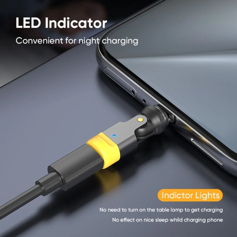 

Магнитный адаптер USB C «мама» OTG, вращение на 540 градусов, конвертер типа C в тип C для iPhone Xiaomi Huawei Samsung OTG, разъем