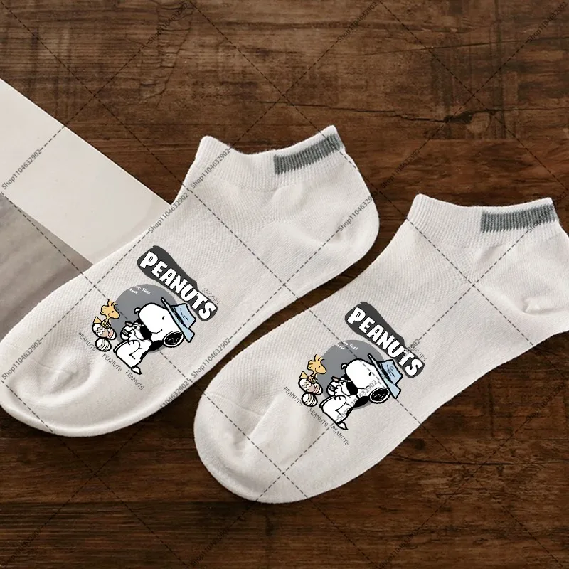 Snoopys Damen Herren Niedliche Bootssocken Unisex Anime Cartoon Charakter Muster Bedruckt Bequeme Atmungsaktive Socken Geburtstagsgeschenke – Detail 6