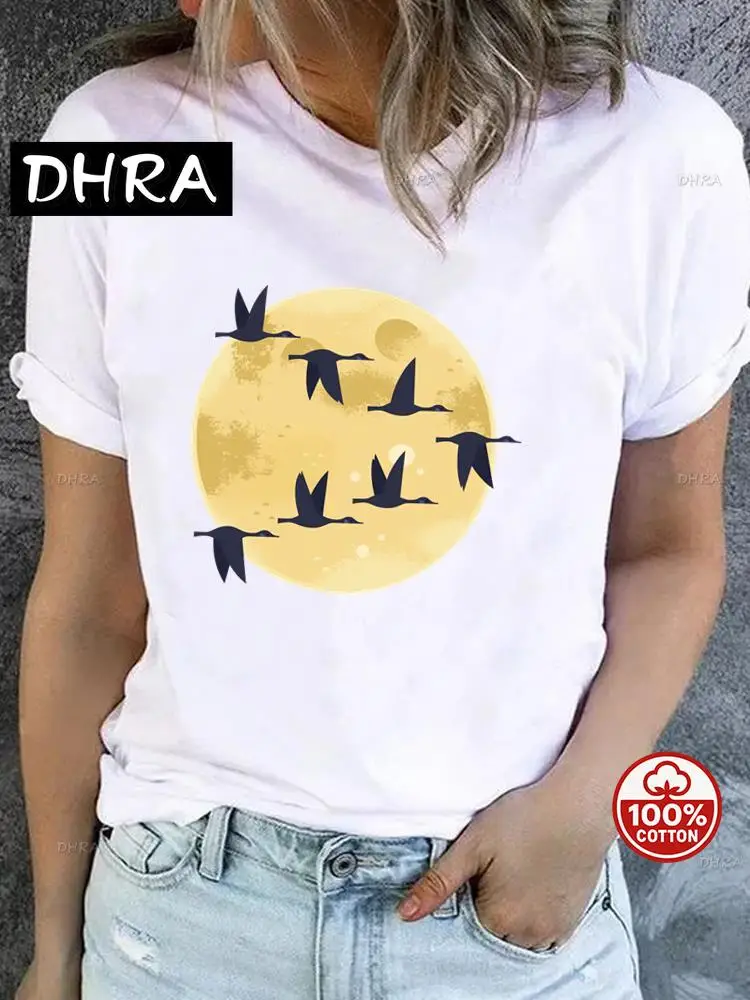 

Clothes Women Butterfly Trend Lovely Cute Graphic Short Sleeve T-shirt Ladies Print Fashion Tee Top Clothing Graphic T-shirt