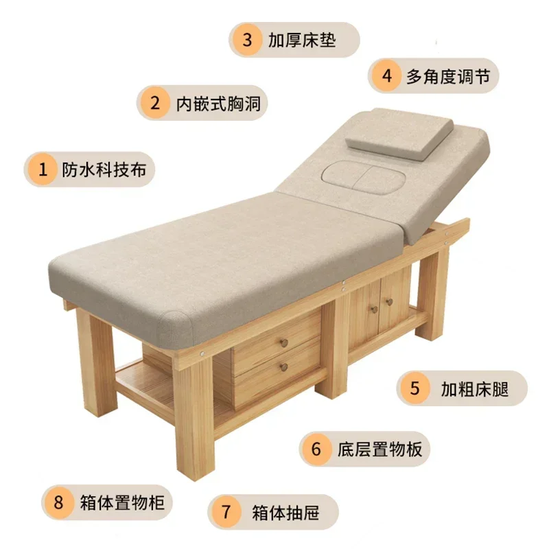 Beauty Salon Bed Pilates Portable Massage Table Thai Folding Equipment Chair Tattoo Physiotherapy Lit Pliant Professional Beds