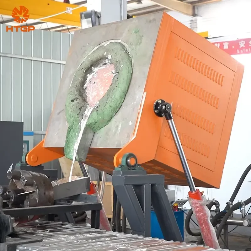 2026 Hot HTGP Metals Melt Electric Continuous Casting Machine 100 200 250 500 kg Ubc Cans Aluminum Induction Melting Furnace
