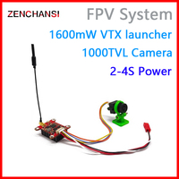 5.8G 48CH 200mW/500mW/800mW/1600mW Adjustable FPV VTX Transmitter and CMOS 1000TVL mini fpv camera use for RC FPV Racing Drone