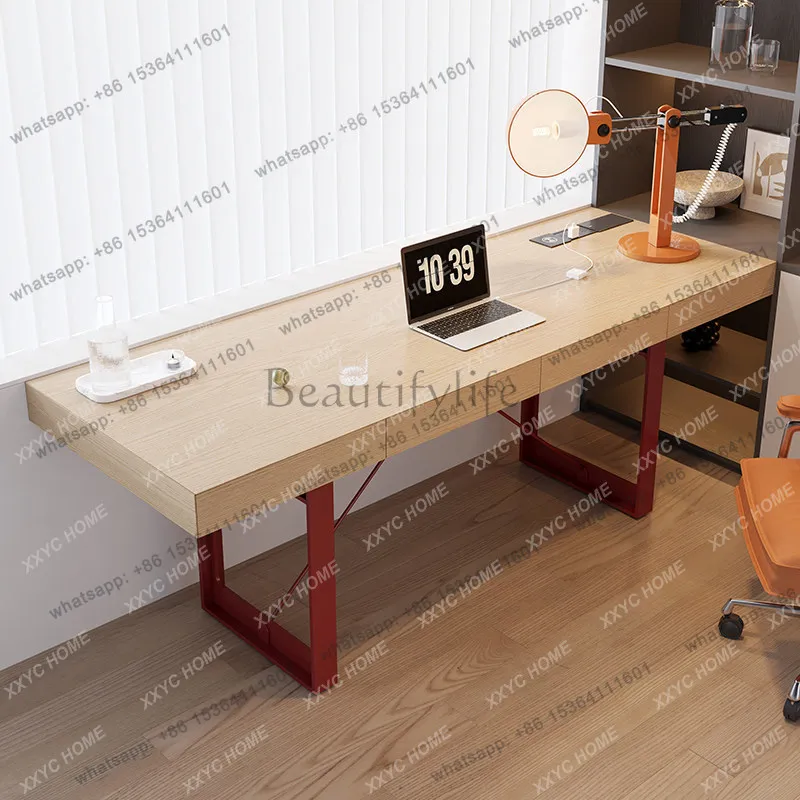 Study desk simple light luxury home writing study living room bedroom desk
