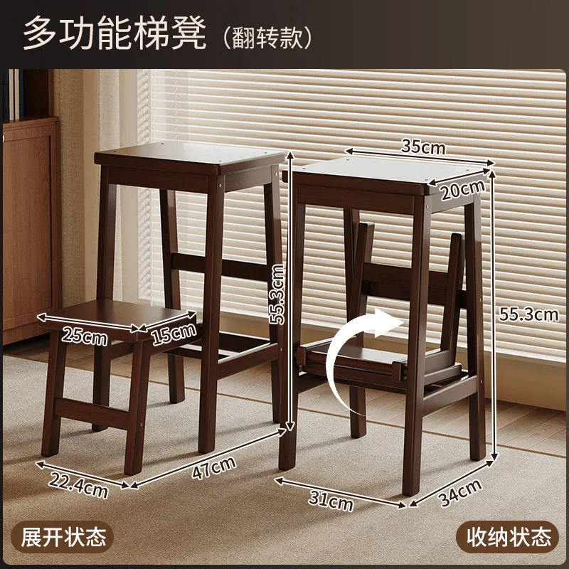 Step Ladders Expandable Herringbone Thickened Design Dual-use for Climbing Stair Household Small Ladder for Sitting Storage Rack