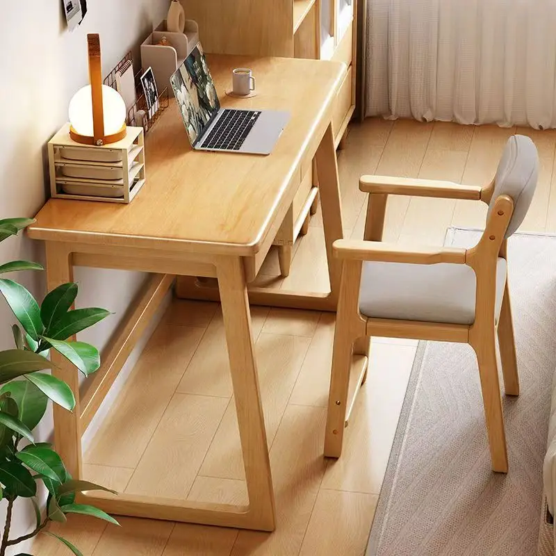 %&2026 Latest Design Solid Wood Furniture Solid Wood Office Desk  Desk with Drawers Suitable for Home Use and Bedroom