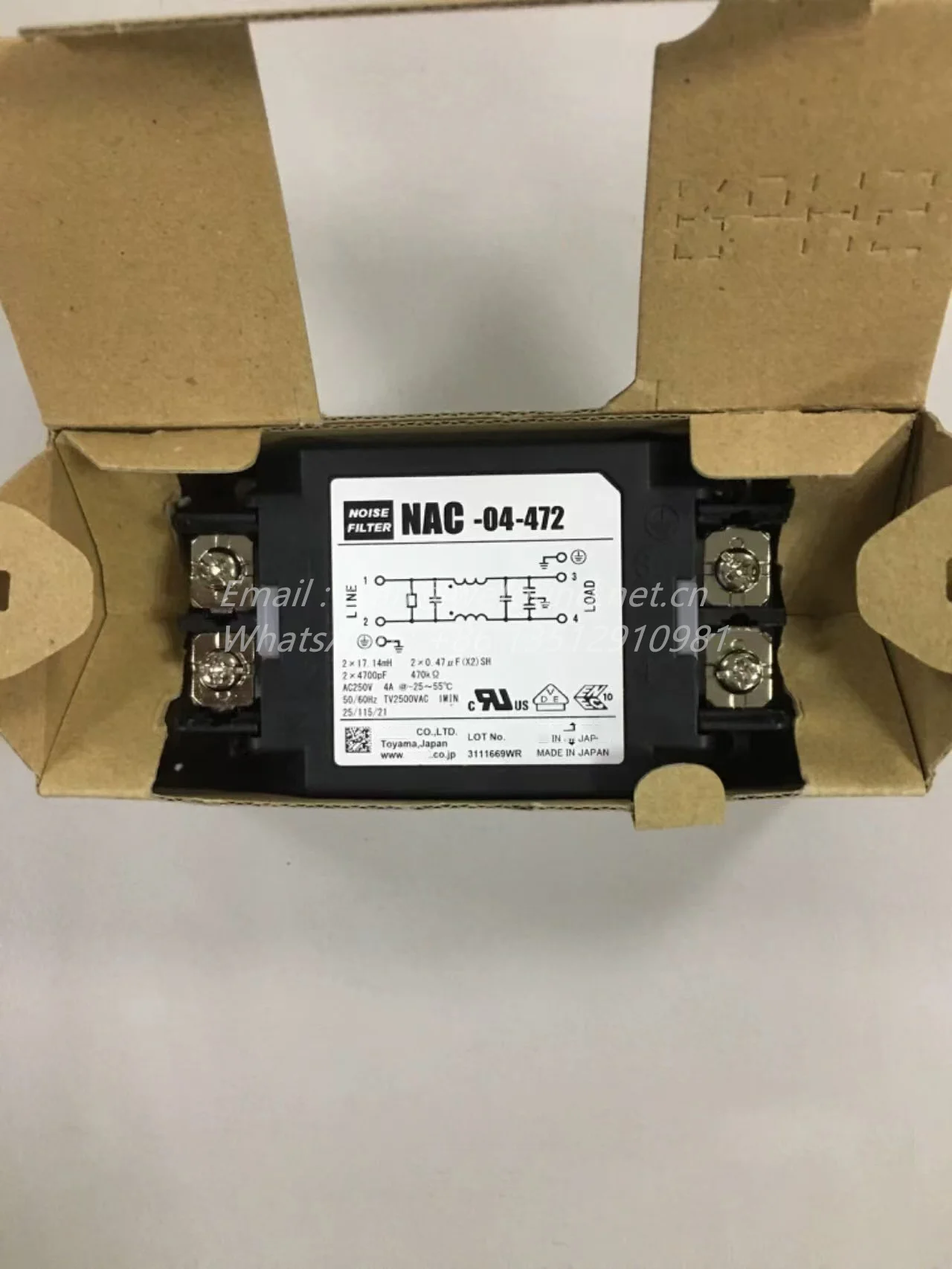 NAC-04-472 for COSEL Noise Filter