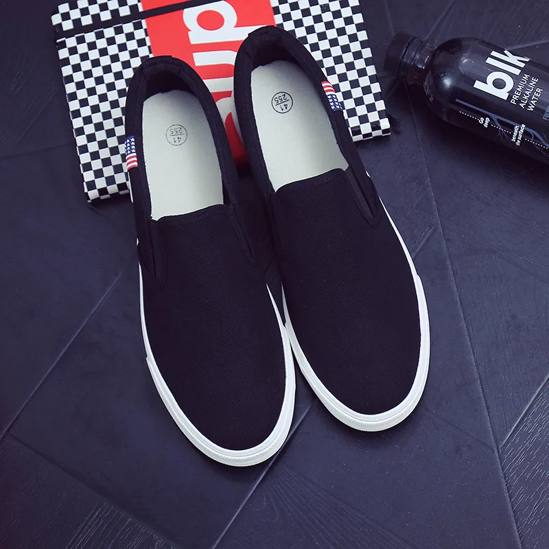 Summer Couple Canvas Shoes Flat Bottom Casual Versatile Middle School Student Footwear Cloth Shoes Board Shoes Little White Shoe