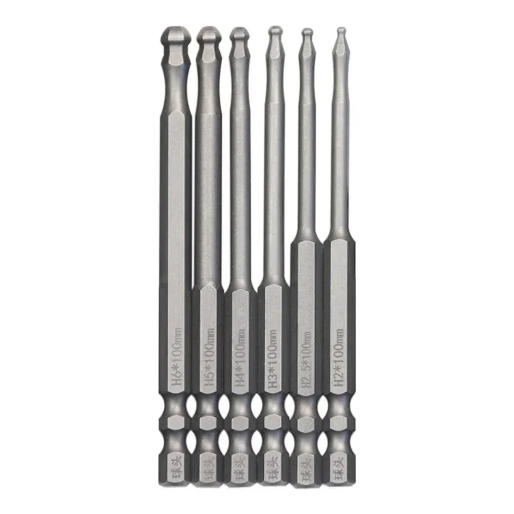 Construction Screwdriver Bit Hex Screwdriver 3.93'' Ball End Screwdriver Bit Ball Head Hexagon Screwdriver Bit