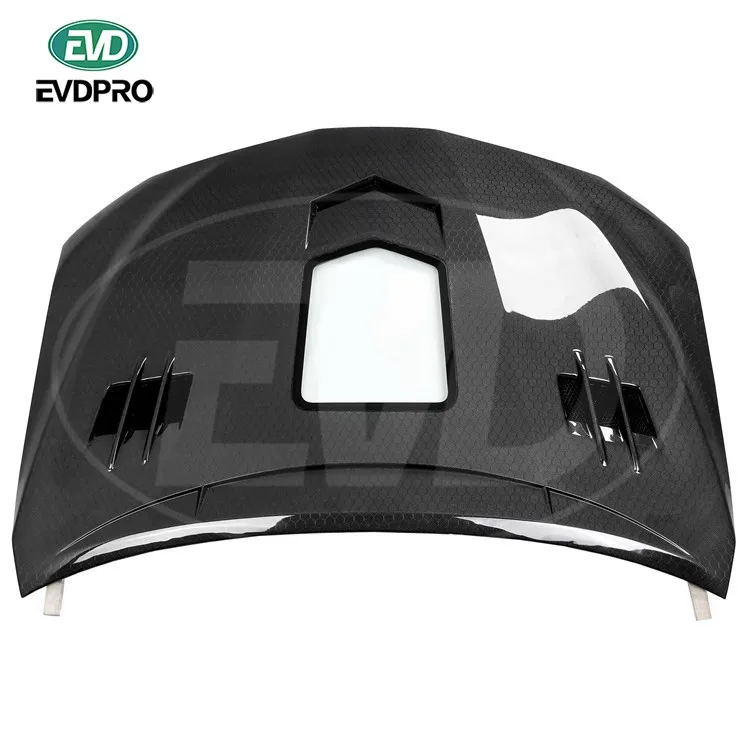 

For Toyo Camry 2018-2021 Evd-1 Style Honeycomb Carbon Fiber Hood